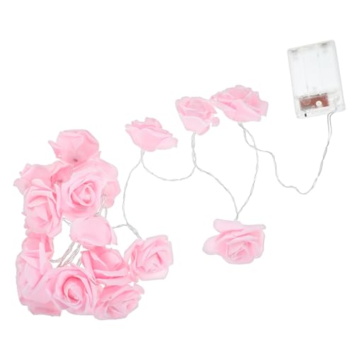 Housoutil Schnur hochzeitsdeko led ligts Innenraum Dekoration kupferdraht Rosenlichter wand lichterkette Baum kronleuchter Hängeleuchte für den Innenbereich LED-Blumenlampenlichter Stk Rosa von Housoutil