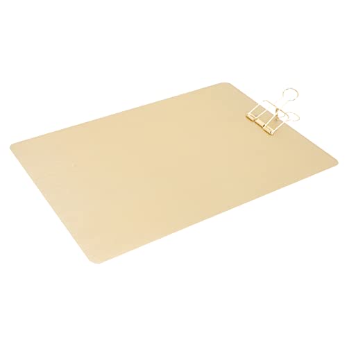Housoutil Trägerplatte für Schreibtafel Faltbrett Planke Zwischenablage dokumentieren Größe ordner klemmbrett ordnee schnell hefter Schreibunterlage praktischer Aktenclip Metall Golden Housoutil Trägerplatte für Schreibtafel Faltbrett Planke Zwischenablage dokumentieren Größe ordner klemmbrett ordnee schnell hefter Schreibunterlage praktischer Aktenclip Metall Golden von Housoutil