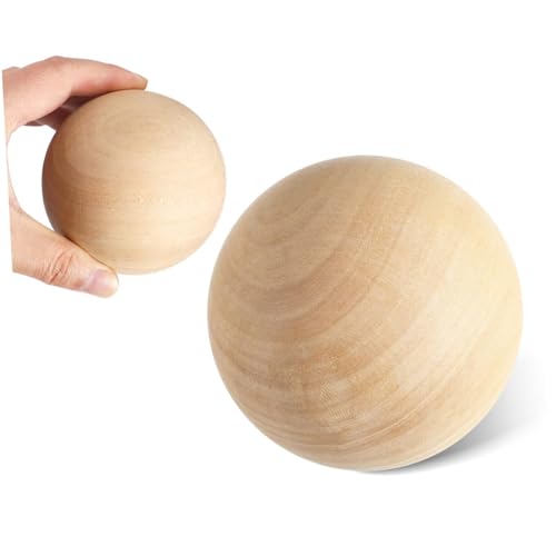 Housoutil Unbehandelte Holz Kugel Glatte Oberfläche Kreative DIY Bastelzubehör Für Bemalte Spielzeuge Und Heimdekorationen Housoutil Unbehandelte Holz Kugel Glatte Oberfläche Kreative DIY Bastelzubehör Für Bemalte Spielzeuge Und Heimdekorationen von Housoutil