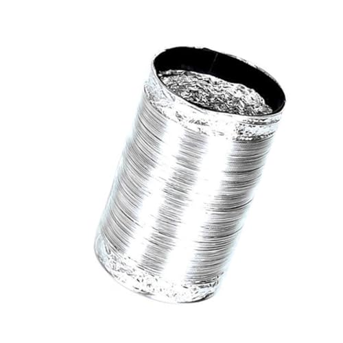 Zweilagiges Auspuffrohr Küchenleitung Entlüftungsschlauch Küchenhaubenschlauch Flexibler Luftkanal Küchenzubehör Silver Aluminiumfolie Housoutil von Housoutil