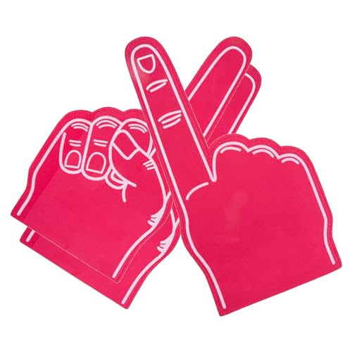 Schaumstoff-Finger Handfläche Schaumstoff-Finger riesiger Schaumstoff-Finger 45,7 cm Nummer 1 Schaumstoff-Hand Cheerleading Schaumstoff-Finger für Sport Cheer Schule Sport Spiele Partyzubehör 3 Stück von HoveeLuty