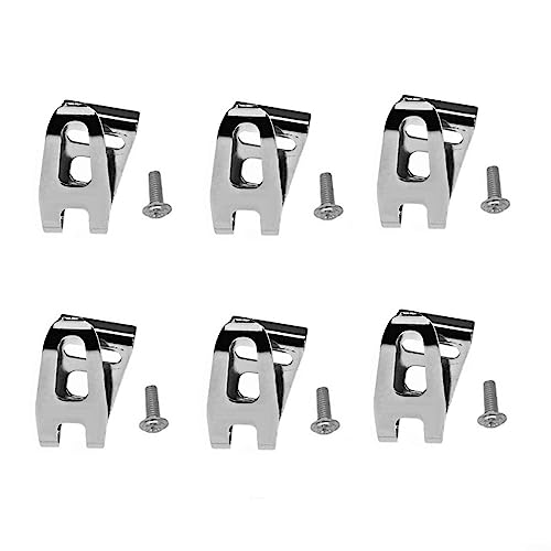 6pcs Elektrische Bohrmaschine Gürtelclip Ersatz Haken Clips Werkzeuge, Gürtelhaken Clip, Edelstahl Driver Gürtel Clip Bohrer Clip Haken Werkzeug mit Schrauben Kompatibel mit Ma-kita 18V LXT von HpLive