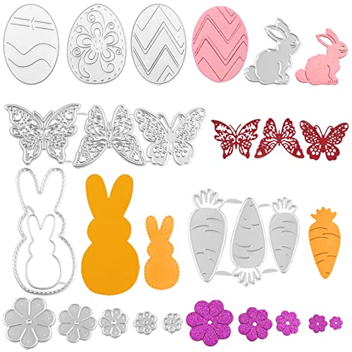 6 Set Stanzschablonen Ostern,Metall Prägeschablonen,Cutting Dies für DIY,Stanzformen,Ostern Scrapbooking,Stanzmaschine Stanzschablone, DIY Fotoalbum Karten Handwerk von Hpbaggy