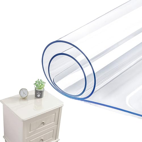 16x16 Zoll Clear PVC -Tischschutz - wasserdicht, hitzebeständige, rutschfeste Schreibtischschutzmatte für Nacht von Hperu