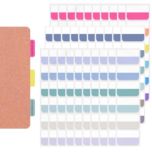 180pcs Sticky Index -Registerkarten, 1.8x1.1 Registerkarte Annotation, neu positionierbare Buchstabellen für Annotierungen von Büchern, Notizbüchern, Bibel, Binder, Dateiordner, Planer, Sticky Note von Hperu