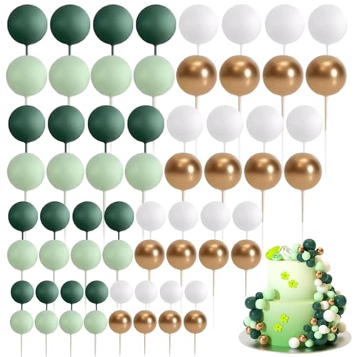 Hperu 64pcs 4 Größen Verschiedene Mini -Schaumball -Geburtstagstorten -Topper Dekorieren Vorräte für Hochzeitstagsgeburtstagsfeier Hperu 64pcs 4 Größen Verschiedene Mini -Schaumball -Geburtstagstorten -Topper Dekorieren Vorräte für Hochzeitstagsgeburtstagsfeier von Hperu