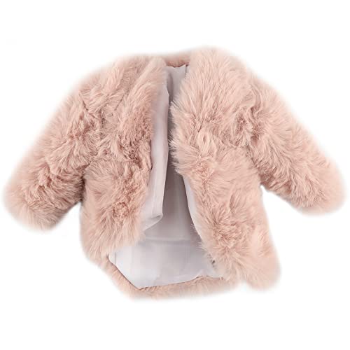 Hperu Puppenwintermantelpuppe Kleidung Wintermantel Plüsch warme Jacke weiche Top Langarm Outfit -Accessoires für 29 cm Puppe von Hperu