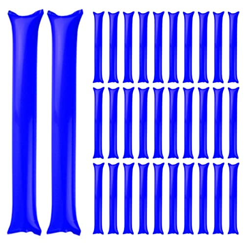 Hperu Thunder Sticks, 50pcs Blue Jubel Stick aufblasbarer Thunder Stick Plastikgeist -Lärmmacher für Sportveranstaltung Geburtstagsfürfe 50 PCS 60 * 10 Lärmmacher zum Jubeln von Hperu