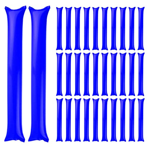 Hperu Thunder Sticks jubeln Stick aufblasbare Thunder Stick Plastikgeist -Geräusch -Hersteller für Sportveranstaltungen Geburtstagsfeiern Bevorzugung 50 PCS 60 * 10 Blau von Hperu