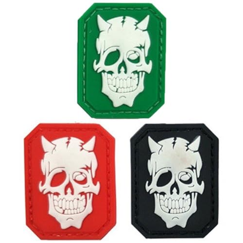 Hrippy 3pc PVC -settverteilte Flecken Leuchten Im Dunklen Gummi - - Patches Cat Eyes Medic Military Ops Armband Taktisches Emblem Abzeichen von Hrippy