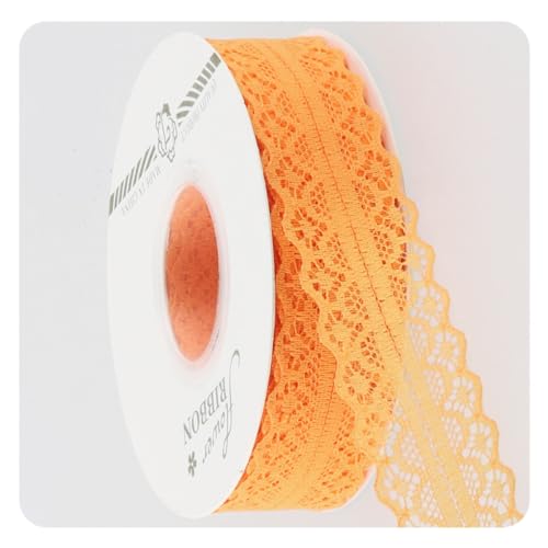 Hrlace 1 Roll Spitzenband Vintage 3cm Breit Spitzenborte Stoffband Dekoband Geschenkband Hochzeit Borten und Bänder zum Nähen für DIY-Hochzeitskostüme, Party, Tortenschachteln, 20 Yards Orange Hrlace 1 Roll Spitzenband Vintage 3cm Breit Spitzenborte Stoffband Dekoband Geschenkband Hochzeit Borten und Bänder zum Nähen für DIY-Hochzeitskostüme, Party, Tortenschachteln, 20 Yards Orange von Hrlace
