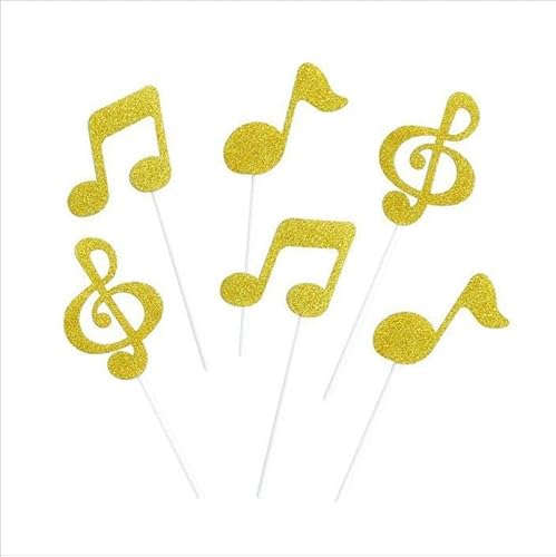 Hrlace 12 Stück Musik Noten Tortendeko Notenschlüssel Kuchen Deko Glitzer Musik Cupcake Topper Kuchen Dekor Picks für Rock Musik Konzert Thema Hochzeit Geburtstag Party Torten Deko Gold Hrlace 12 Stück Musik Noten Tortendeko Notenschlüssel Kuchen Deko Glitzer Musik Cupcake Topper Kuchen Dekor Picks für Rock Musik Konzert Thema Hochzeit Geburtstag Party Torten Deko Gold von Hrlace