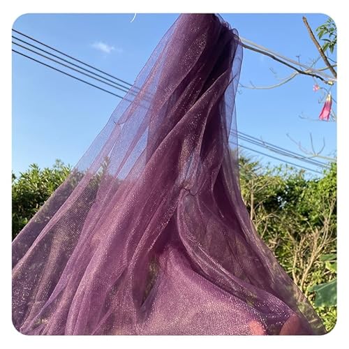 Hrlace Tüll Stoff Organza Band Tüllstoff als Meterware Glanz Stoffe Hochzeit Vorhang Hochzeitsbogen Drapierstoff Tischdecken Deko Schals für Hochzeit Party Geschenke Deko Basteln Dunkelviolett 2m Hrlace Tüll Stoff Organza Band Tüllstoff als Meterware Glanz Stoffe Hochzeit Vorhang Hochzeitsbogen Drapierstoff Tischdecken Deko Schals für Hochzeit Party Geschenke Deko Basteln Dunkelviolett 2m von Hrlace