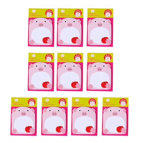 10 PCs Cartoon Animal Memo Pad Panda Klebriger Note Klebriger Notiz Schulbürozubehör Selbstklebender Notizblock von Hrtyvhin