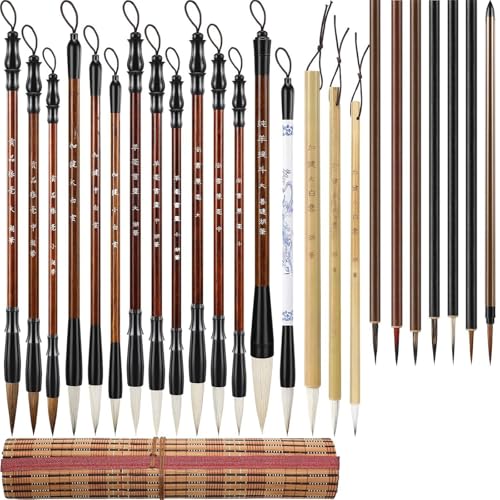 24pcs Malerei Pinsel Pinsel Chinesisch Malerei von Hrtyvhin