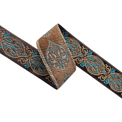 4.92yard Vintage Stoffband EmoBridered Gewebte Ribbon Stoffverkleidung Für Kleidungsverzierung Accessoires von Hrtyvhin