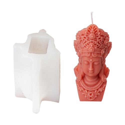 Buddhas Statue Silikonkerzenform Für Handgefertigte Seife Gipsharz Aromatherapie Duft Kerzenform Desktop Dekorationen von Hrtyvhin