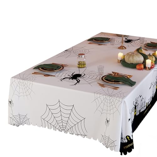 Halloween Tisch Tischtuch Tischdecke Urlaub Party Dekoration Esstischtuch von Hrtyvhin