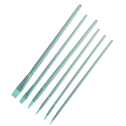 Hrtyvhin 6pcs Künstler Pinsel Pinsel Aquarellpinsel Für Öl Acryl Aquarell Gouache Malerei Nylon Borsten Pinsel Pinsel von Hrtyvhin