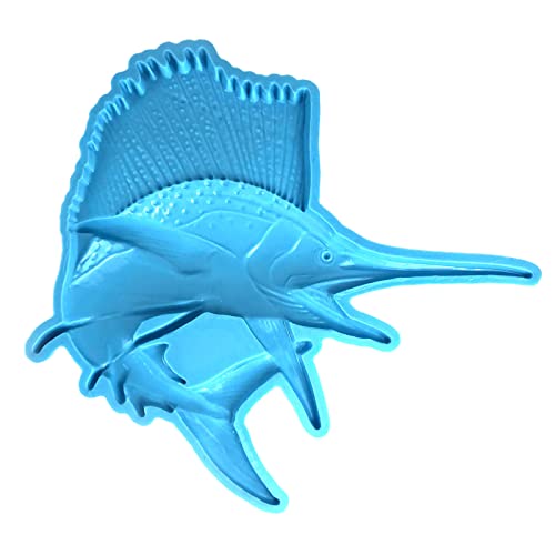 Silikonform in Schwertfischform, Epoxidharz, Dekoration, Tischdekoration, Werkzeug zur Herstellung von Ornamenten von Hrtyvhin