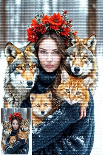 Diamond Painting Eigenes Foto 100x150cm,5D DIY Diamond Painting Personalisiert,Custom Diamant Paintings Bilder Mosaik Bastelset Erwachsene,Malen Nach Zahlen Egenes Bild,Personalisiert Geschenk H-15 von Hsqpoobd