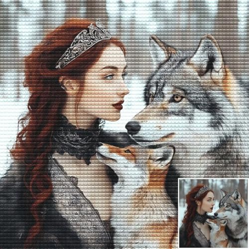 Diamond Painting Eigenes Foto 100x150cm,5D DIY Diamond Painting Personalisiert,Custom Diamant Paintings Bilder Mosaik Bastelset Erwachsene,Malen Nach Zahlen Egenes Bild,Personalisiert Geschenk H-16 von Hsqpoobd