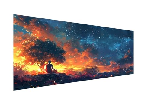 Diamond Painting XXL 100x200cm,5D Diamond Painting Zen Diamond Painting Erwachsene,Diamant Painting Bilder Landschaft Diamond-Painting,für Wohnzimmer Schlafzimmer Wand Dekor,Geschenk Mädchen ZJ-219 von Hsqpoobd