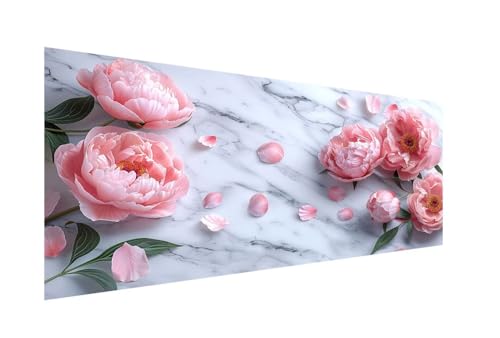 Diamond Painting XXL 100x220cm, 5D Diamond Painting Rose Diamond Painting Erwachsene, Diamant Painting Bilder Rosa Diamond-Painting, für Wohnzimmer Schlafzimmer Wand Dekor, Geschenk Mädchen ZJ-237 von Hsqpoobd