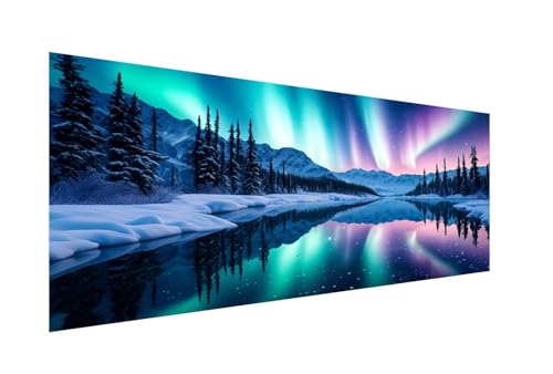 Hsqpoobd Diamond Painting XXL 50x100cm, 5D Diamond Painting Erwachsene, Diamant Painting Bilder Landschaft, für Wohnzimmer Schlafzimmer Wand Deko, Geschenk Mädchen von Hsqpoobd