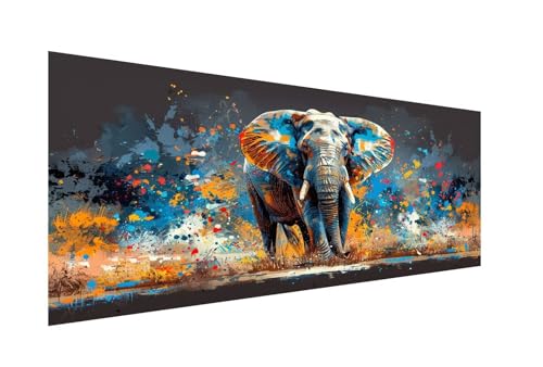 Farbe Diamond Painting Erwachsene Groß 30x60cm,Diamond Painting Elefant Diamant Painting Bilder Kinder,Eckige Steine Diamant Kunst Malerei Stickerei Basteln,Weihnachten Geschsenk,Zuhause Dekor ZJ-210 von Hsqpoobd