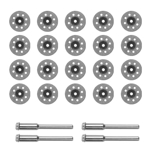 Hsthe Sea 20 Stück Mini-Diamant-Schleifrad, mit 3 mm Dornschaft-Schleifrad – Schleifradklingendurchmesser 25 mm von Hsthe Sea