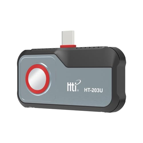 256X192 IR Auflösung Hti HT-203U Wärmebildkamera für Android Phone - Vanadium Oxide Uncooled Infrared Focal Plane, Vollständig einstellbar, 8 Farbpaletten, Temp Alarm, Kamera & Video von Hti-Xintai