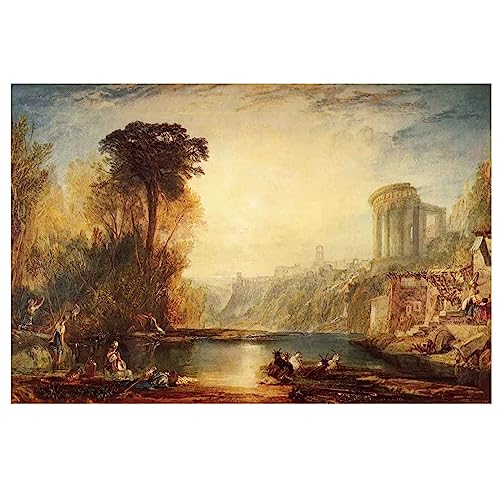 Joseph Mallord William Turner《Landschaftliche Komposition》Leinwand WanddekorationBild für Schlafzimmer Büro Wohnkultur Kreatives Drucke Gedruckt Malerei Wohnzimmer(Ungerahmt,（40x60cm16x24inch von Htt-Kup-Rpp