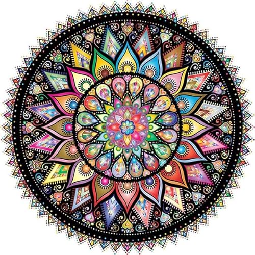 Huacan Diamant Painting Bilder Erwachsene Mandala Foto Diamond Paintings Voll Runde Bohrer Diamante Malerei Stickerei für Kinder Home Wall Decor 30x30cm von Huacan