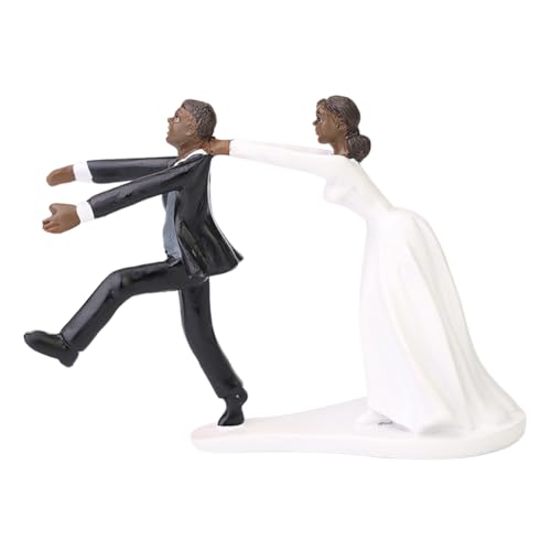 Hochzeitsfiguren Brautpaar Hochzeitspaar Figuren Cake Topper,Hochzeit Tortendeko Brautpaar Figuren,Hochzeitsfigur Brautpaar,Hochzeitstorte Deko Brautpaar Figur Hochzeit Party Zubehör FA001 von Huamengyuan