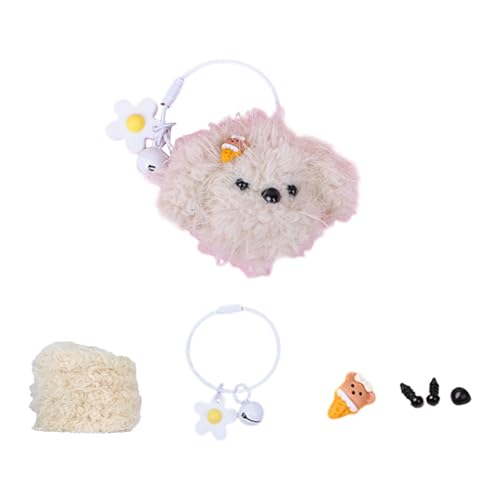 Huamengyuan Bunt zum Basteln dicke Pfeifenreiniger DIY Plüsch Drehstab Bunt Chenilledraht Plüsch-Hundekopf-Puppe Chenilledraht Plüsch mit Nase Augen für Kreative DIY Basteln Decoration von Huamengyuan