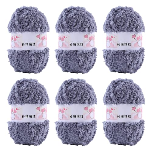 Huamengyuan Einzelstrang dickes Korallengarn Garn Super Soft Knitting Chunky Grobstrick Weiches Wollgarn zum Häkeln zum Weben von Schals Mützen Decken Zierkissen halbseitig flauschig für Mütze von Huamengyuan