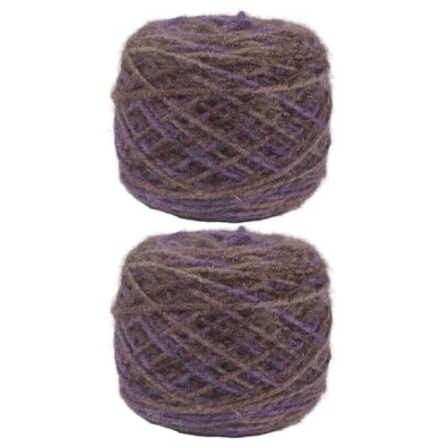 Huamengyuan Garn Häkelgarn zum Stricken und Häkeln Häkelgarn/Strickgarn DIY Handwerk Schnur Strickgarn für Schals Silkhair Pullover Decke glänzendes Strickgarn Strickprojekte 2 Rollen von Huamengyuan