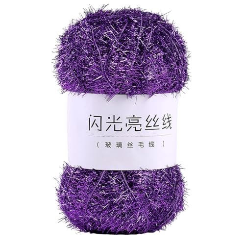 Huamengyuan JubileeYarn bilaterales glitzerndes Garn handgefertigt DIY-Taschentuch Geschirrtuchgarn funkelndes Seidengarn ölabweisendes goldenes Garn Scrubby Sparkle Garn mehrfarbig 16 Stück von Huamengyuan