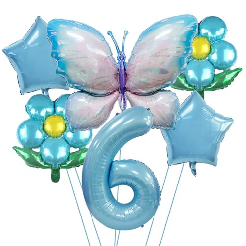 Huamengyuan Party-Deko Luftballons Geburtstag Happy Birthday Ballon Schmetterling Deko Geburtstag Schmetterling Deko Geburtstag für Baby Shower Graduierung Jahrestag Party Dekoration Typ 6 von Huamengyuan
