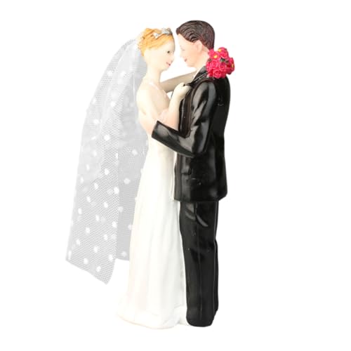 Wedding Torte Topper, Hochzeitspaar, Kuchen Figur Hochzeitstorte Dekoration, Kuchen Dekorationen für Vorschlag, Hochzeitsgeschenke für Brautpaar, Wedding Cake Topper Figurine ZA002 von Huamengyuan