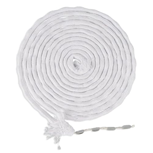 Huamirra Gardinenbeschwerer Vorhang, Vorhang Beschwerer Outdoor, Vorhang Gewichte Outdoor, Gardinenbeschwerer, für Vorhänge Vorhangstoff Moskitonetz, 50g-5m, Weiß von Huamirra