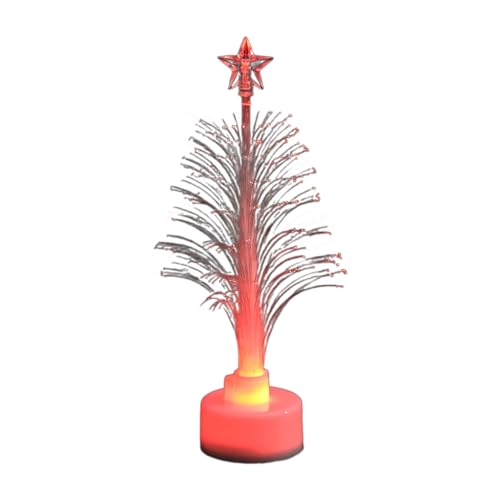 Huaqgu Weihnachtsbaum Desktop Leuchtende Dekoration Feiertagsschild Stilvoller Baum LED Beleuchtete Feiertags Tischdekoration Leuchtender Weihnachtsbaum von Huaqgu