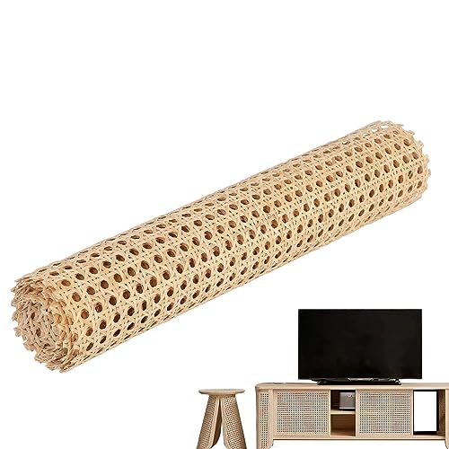 1 Rolle Rohrgeflechtmaterial, 40 X 150 cm, Natürliche Rattanrohr-Gurtbandrolle Für Rohrgeflechtprojekte, Netz-Rattanstoff Für Heimwerker, Handwerk, Möbel, Stuhl, Schrank, Decke von Huasean