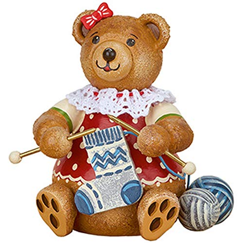 Hubrig Volkskunst Teddy Mini - Strickliesel - 7 cm von Hubrig Volkskunst