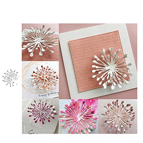 Huhuswwbin Metal Cutting Scrapbooking Cutting Dies,Blume Metall Stanzformen DIY Scrapbooking Papierkarten Album Dekorative Schablone - Silber, Pr?gewerkzeug von Huhuswwbin