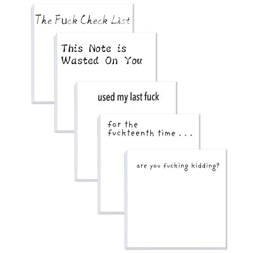 Haftnotizen Set The F*ck Check List Sticky Notes Neuheit Lustige Notizblöcke Unhöflich Posted Notes Schreibtisch Zubehör Bürobedarf Fuck It Notizblock Lustige Schreibwaren Sweary Geschenke von Huipalon