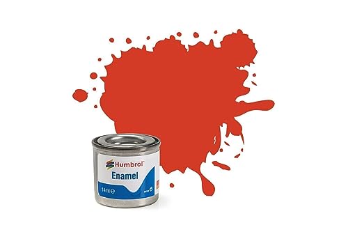 Humbrol 14 ML Nr. 1 TINLET Emaille Paint 174 (Signal Rot Satin) von Humbrol