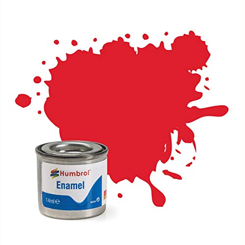 Humbrol 14 ML Nr. 1 TINLET Emaille Paint 19 (Bright Red Gloss) von Humbrol