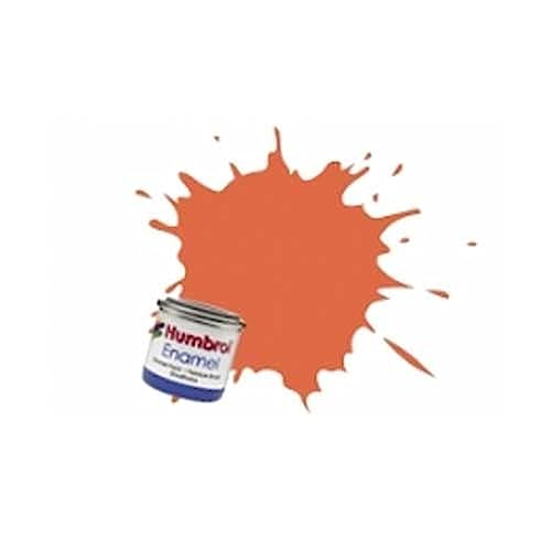 Humbrol 14 ML Nr. 1 TINLET Emaille Paint 82 (orange Futter matt) von Humbrol